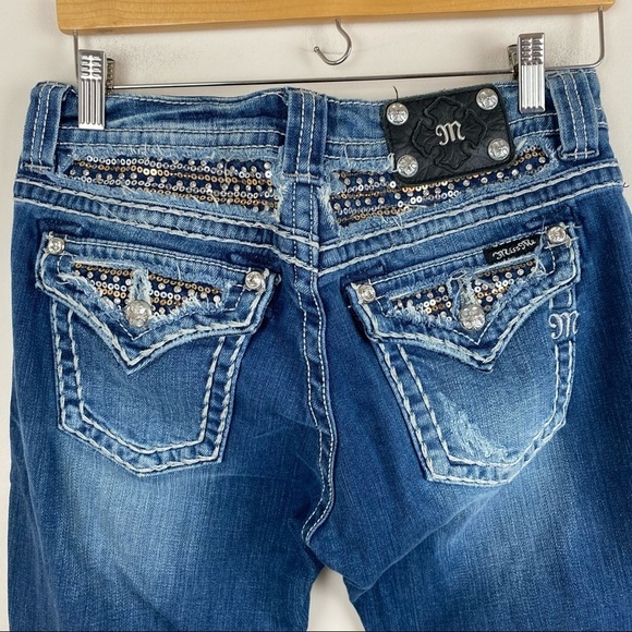 Miss Me Low Rise Embellished Easy Boot Cut Jeans - Picture 6 of 6